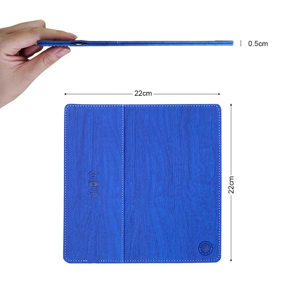 Wireless charger mouse pad and custom logo