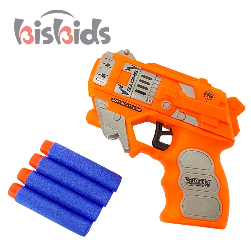 2023new Plastic toy soft bullet gun for kids shoot with 4 soft bullets