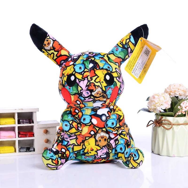 Cartoon Anime Plush Dolls Pikachu Bulbasaur Squirtle Charmander Kawaii Plush Toys Grab Dolls For gifts