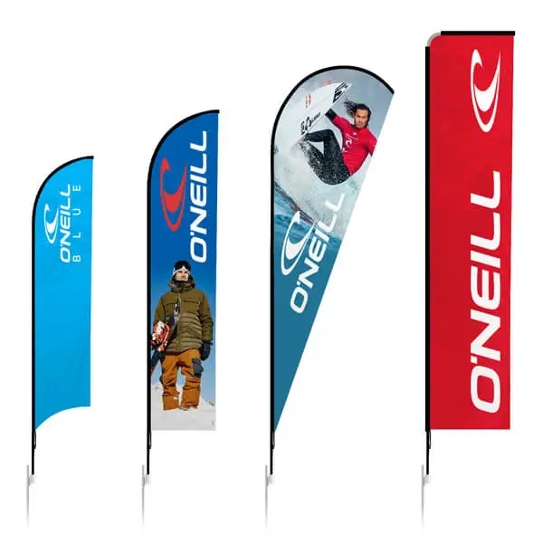 AI-MICH Beach Feather Flag Banner With Flagpole And Base for Sports Festival Advertising Promotional