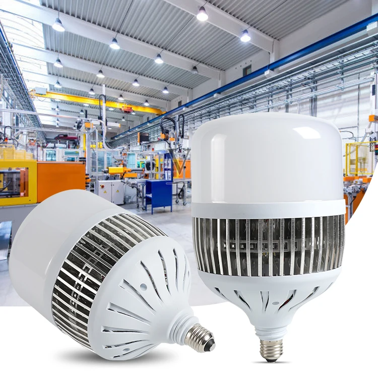 High Brightness T Shape PC Aluminum Housing 50 80 100 150 W B22 E27 Lamp LED Bulb