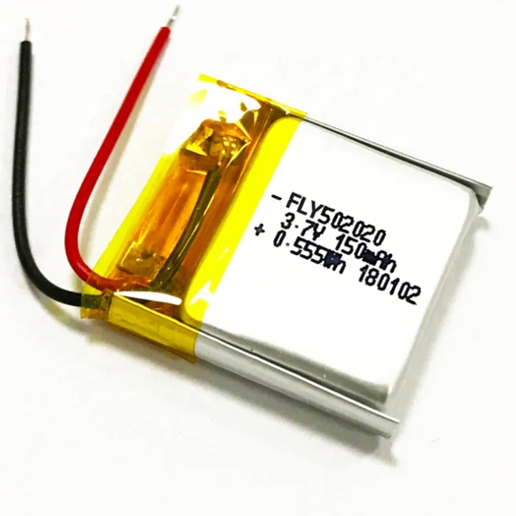 
Small Battery 502020 150mAh 3.7v recharge battery Packs 
