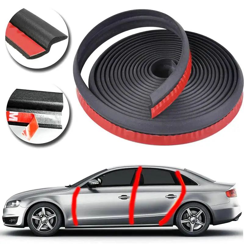 P Z D B Type Car Door Seal weatherstripping Door Rubber Seal Strip Car Sound Insulation 4 Meters Rubber Sealing For Car Rubber