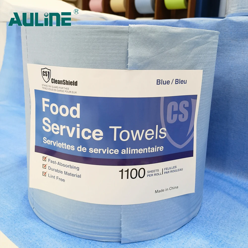 Custom Multi-Purpose Heavy Industrial Cleaning Cloth Blue Roll Industrial Dry Cleaning Wipes