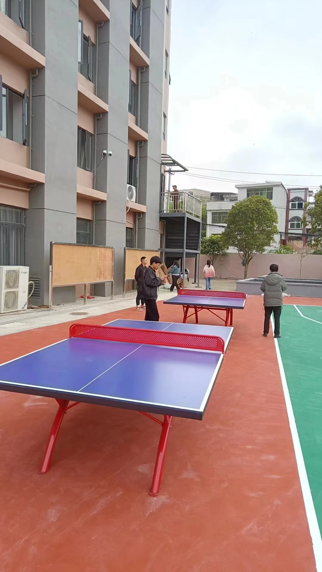 factory price custom training playing steel Standard Size Waterproof PingPong Table
