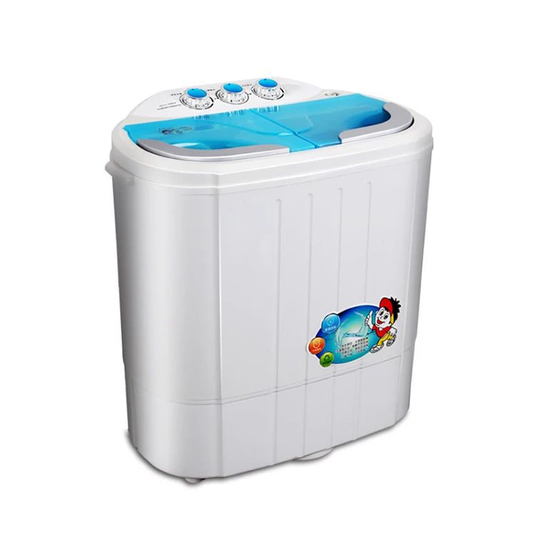 
Portable Mini Compact Twin Tub Washing Machine and Spin Cycle Dryer w/ Hose 