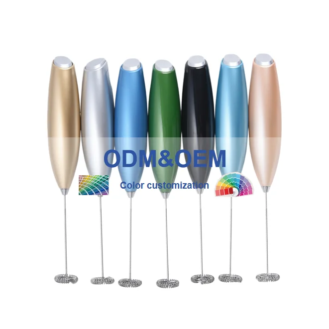 Household Automatic Customize Mini Foamer Coffee Mixer Electric Hand Milk Frother For Lattes Cappuccino Frappe Matcha