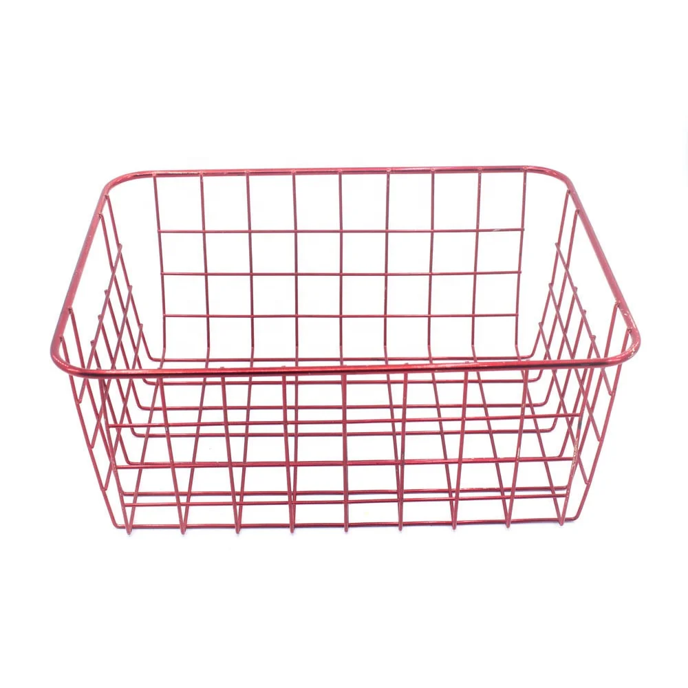 XXL Stainless Steel Dishwasher Wire Basket Eco-Friendly Folding Fabric Storage XL Colorful Mesh Iron Basket