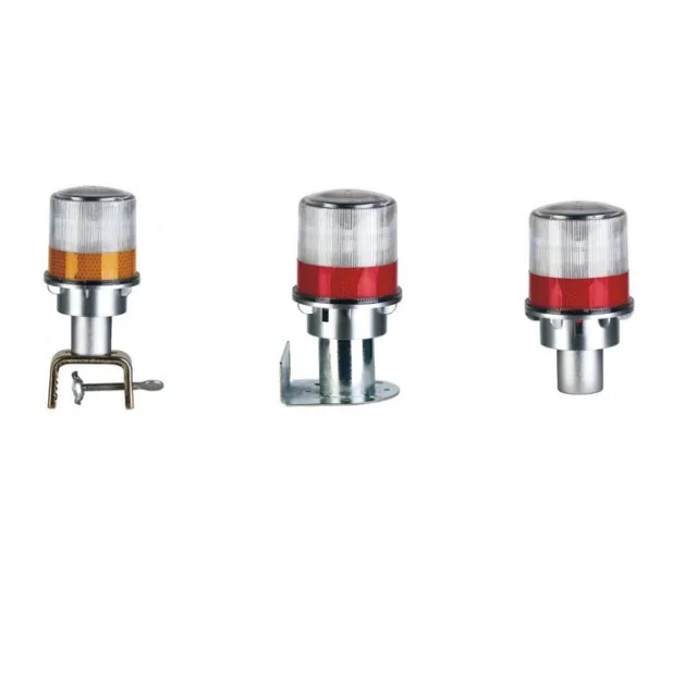 Rotating beacon led solar light for roadsafety worker safety flashing led lights