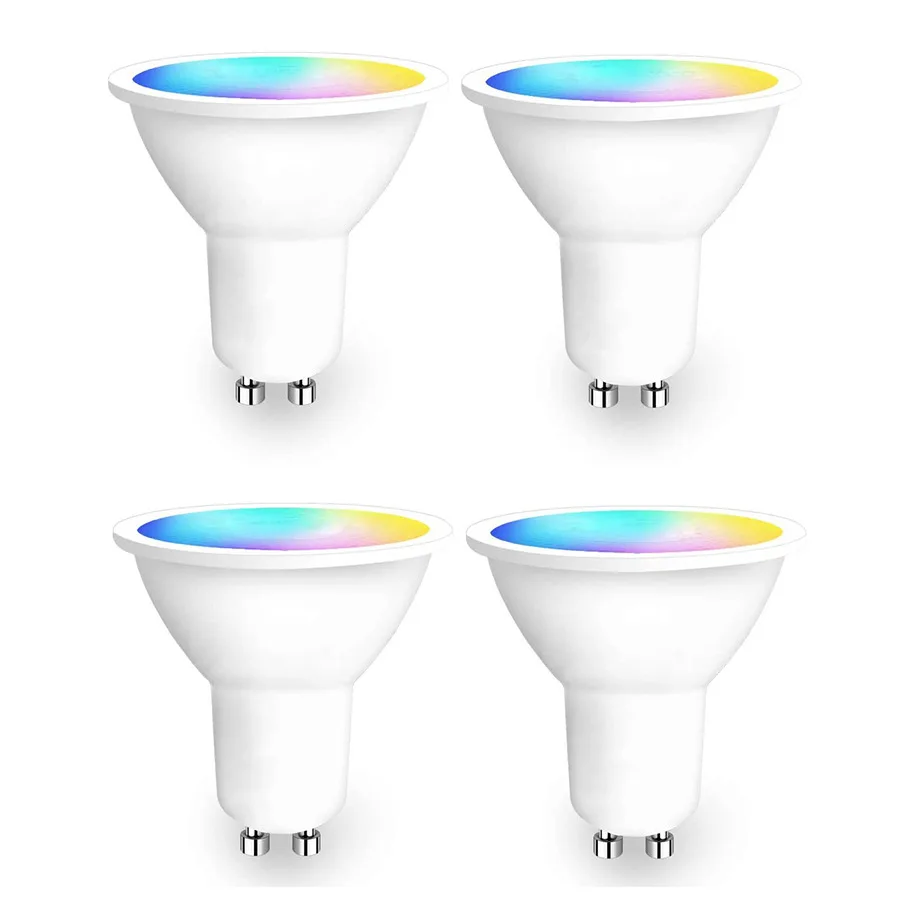 Высокопроизводительные умные светодиодные лампы GU10 RGB с мягким теплым и холодным светом