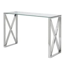 2023 CANADA HOT SELL console table with stainless steel and glass