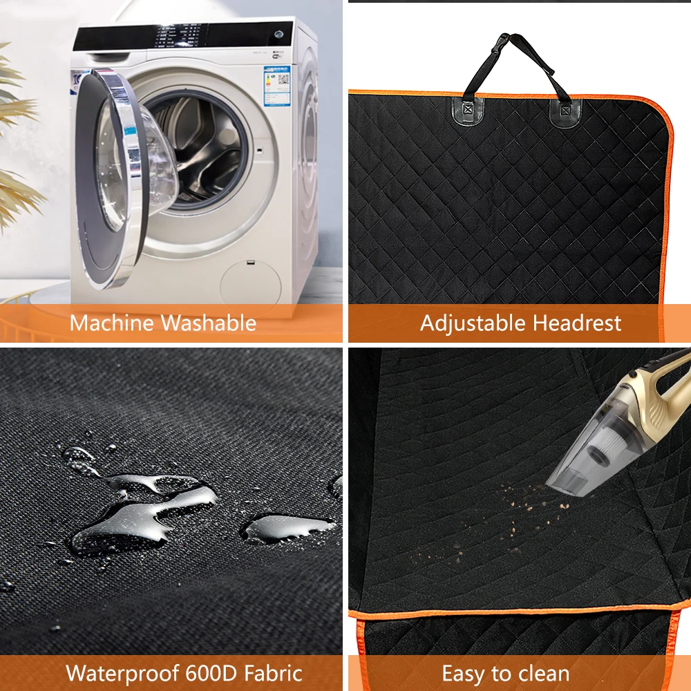 Factory Customized Oxford Cloth Waterproof Back Seat Resistance to Dirt Machine Washable Pet Car Mat