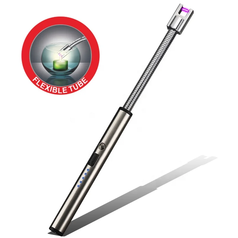 
Kitchen Rechargeable Flexible Arc Led Display Electric Flexible USB Lighter for Candle 
