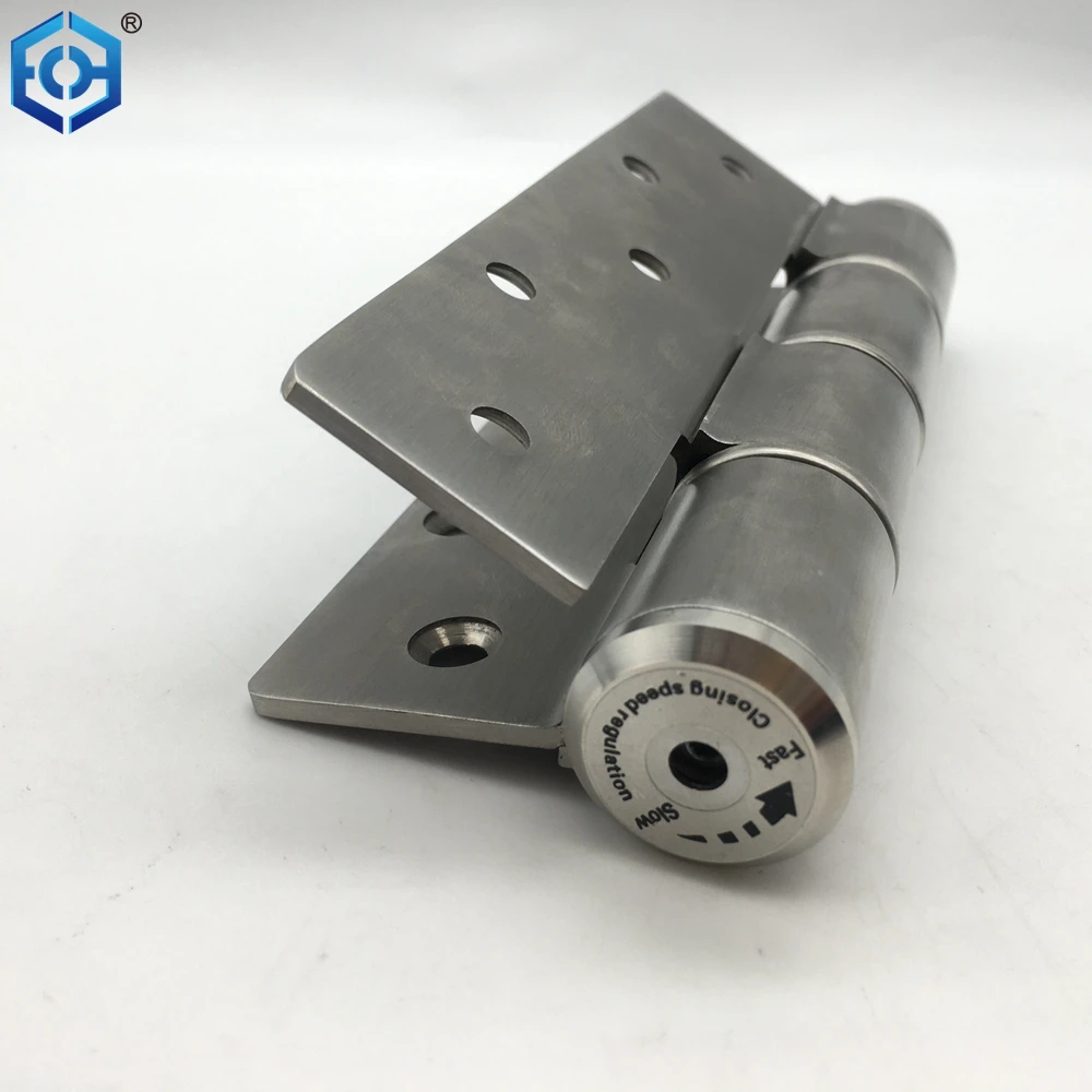Silver Stainless Steel Invisible Automatic Rebound Door Closing Device Hydraulic Hinge