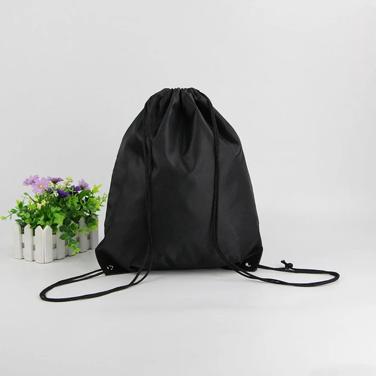  Promotional fashion reusable eco-friendly drawstring polyester shoe bag for
