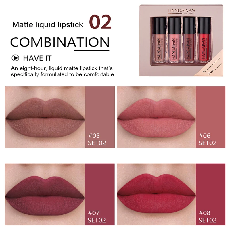 4pcs lip gloss Hydrating & Ultra-Moisturizing Lip Makeup with Jojoba Oil Sweet Almond Oil & Vitamin E Cruelty Free and Talc Free