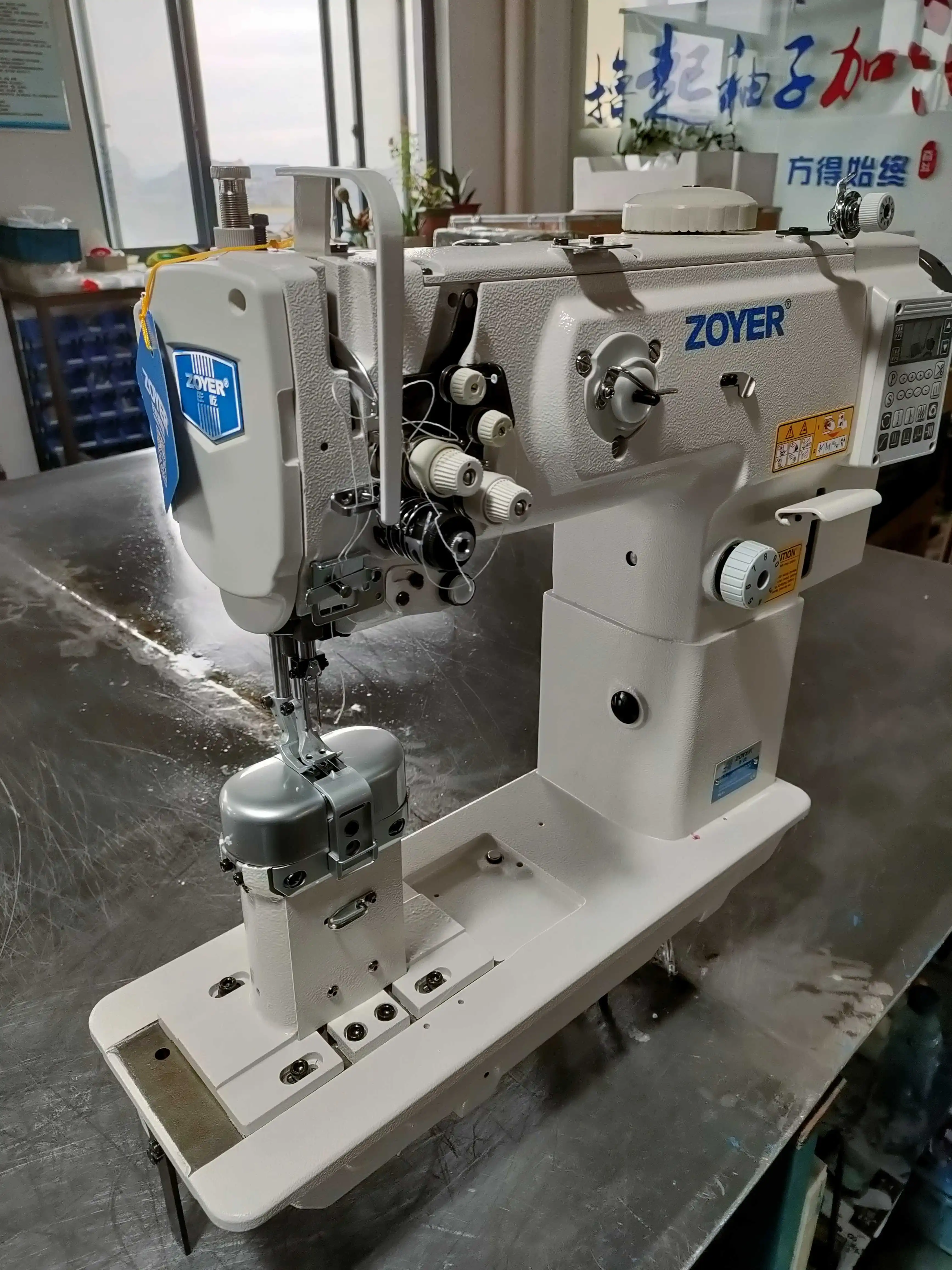 ZY-1560-HDQQ Hot Selling Double Needle Post Bed Pneumatic Reverse Sewing Machine for Leather
