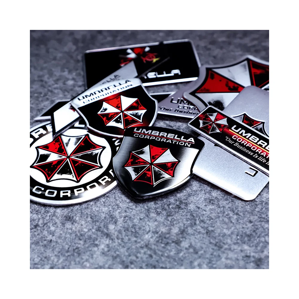 resident evil 4 Custom Brand 3D Embossed Logo Resident Evil badge Car Emblems Product wire pronoun name badges
