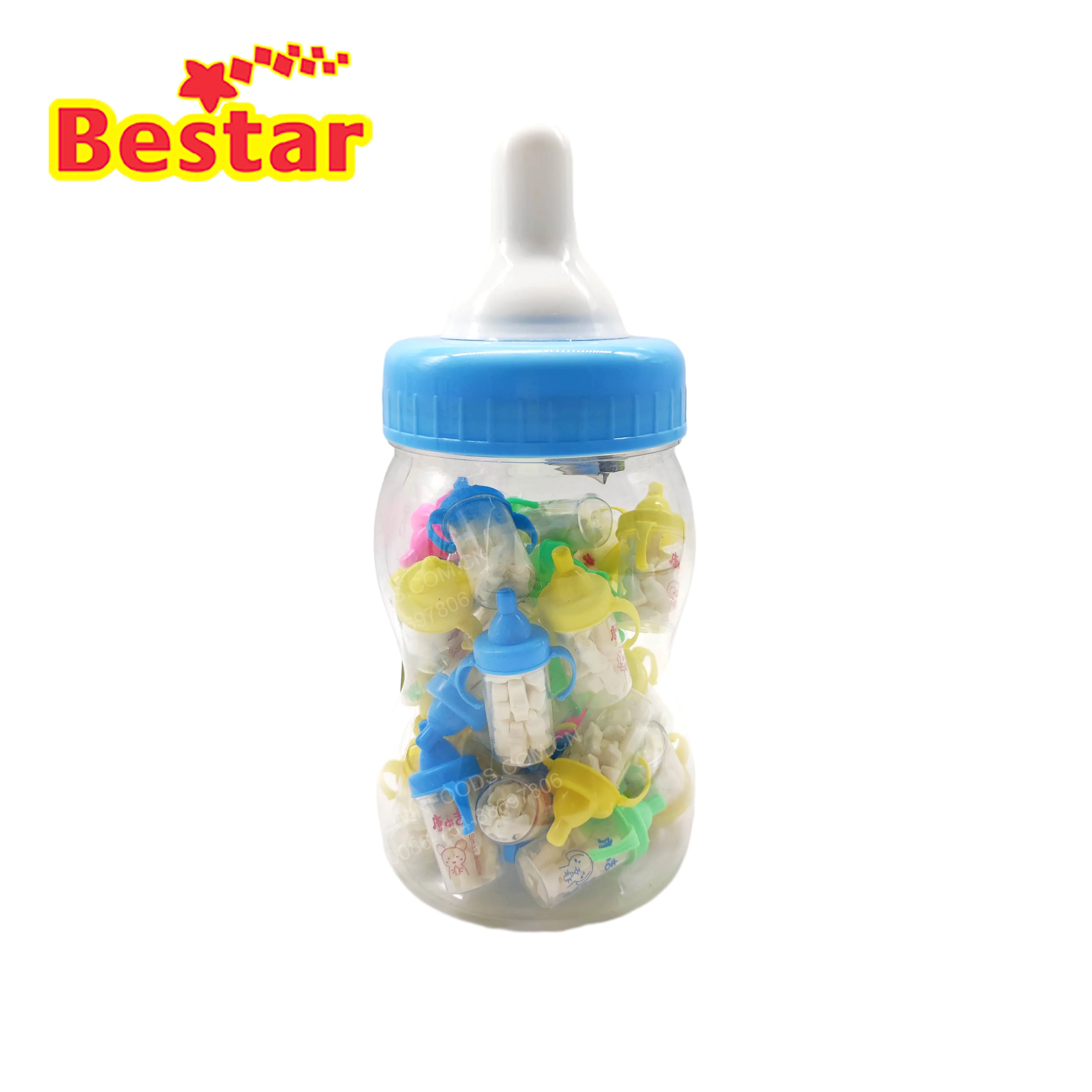Baby bottle yogurt shaped tablet candy hard dextrose candy in nipple bottle yogurt flavor candy