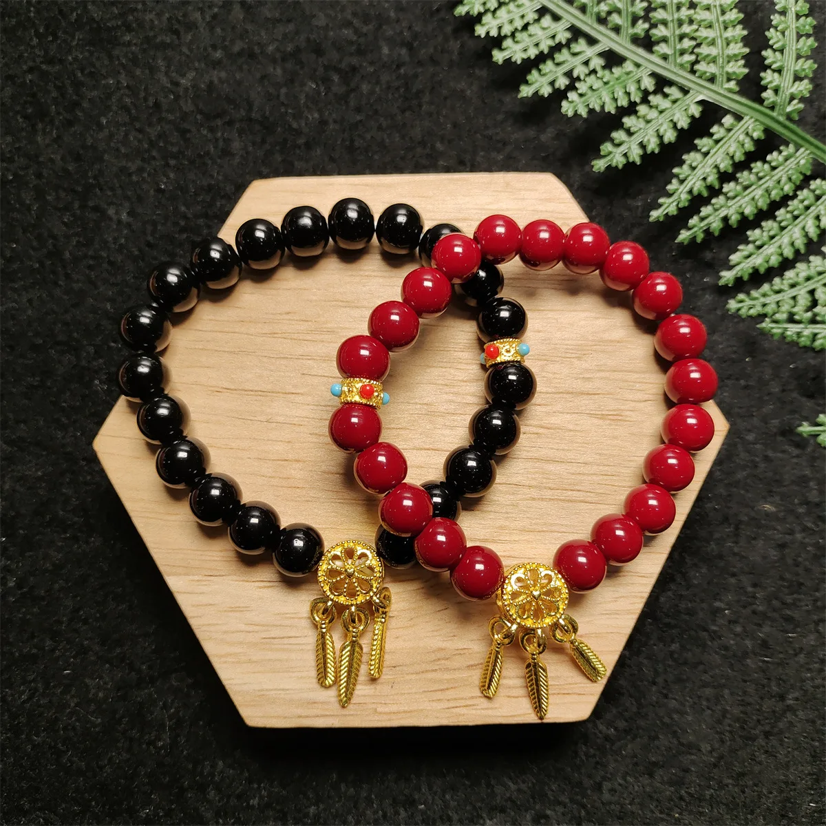 Trendy Dream Catcher Net Tassel Pendant Bracelet Crystal Bead Adjustable Bracelet Jewelry Friendship for Women Girls