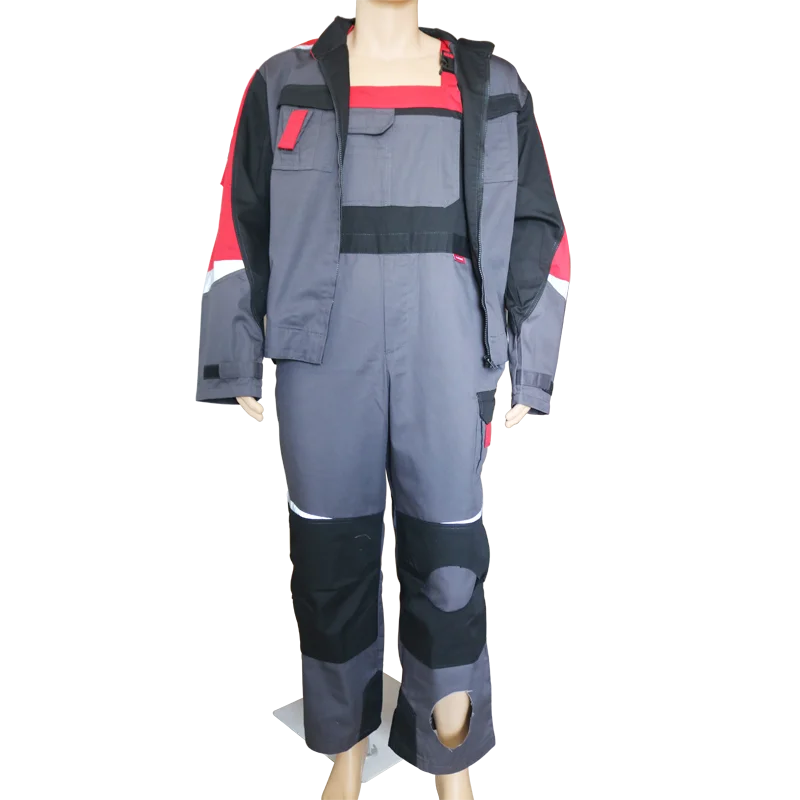 FLYTON Safety Protective Mens Construction Workwear Overalls Jacket& Bib Pants FT-RU01 G