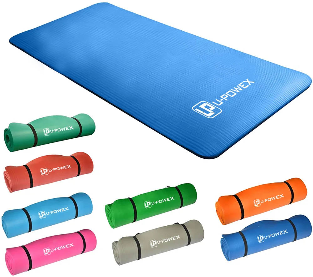 custom logo low price manufacturer TPE NBR PVC exercise training fitness Non-slip bamboo yoga mat