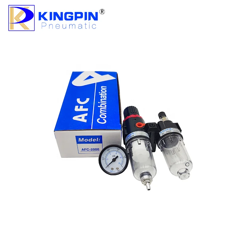 KINGPIN air source processor AFC-2000 two-piece air oil-water separation filter AFR-2000+AL-2000 Pneumatic Components
