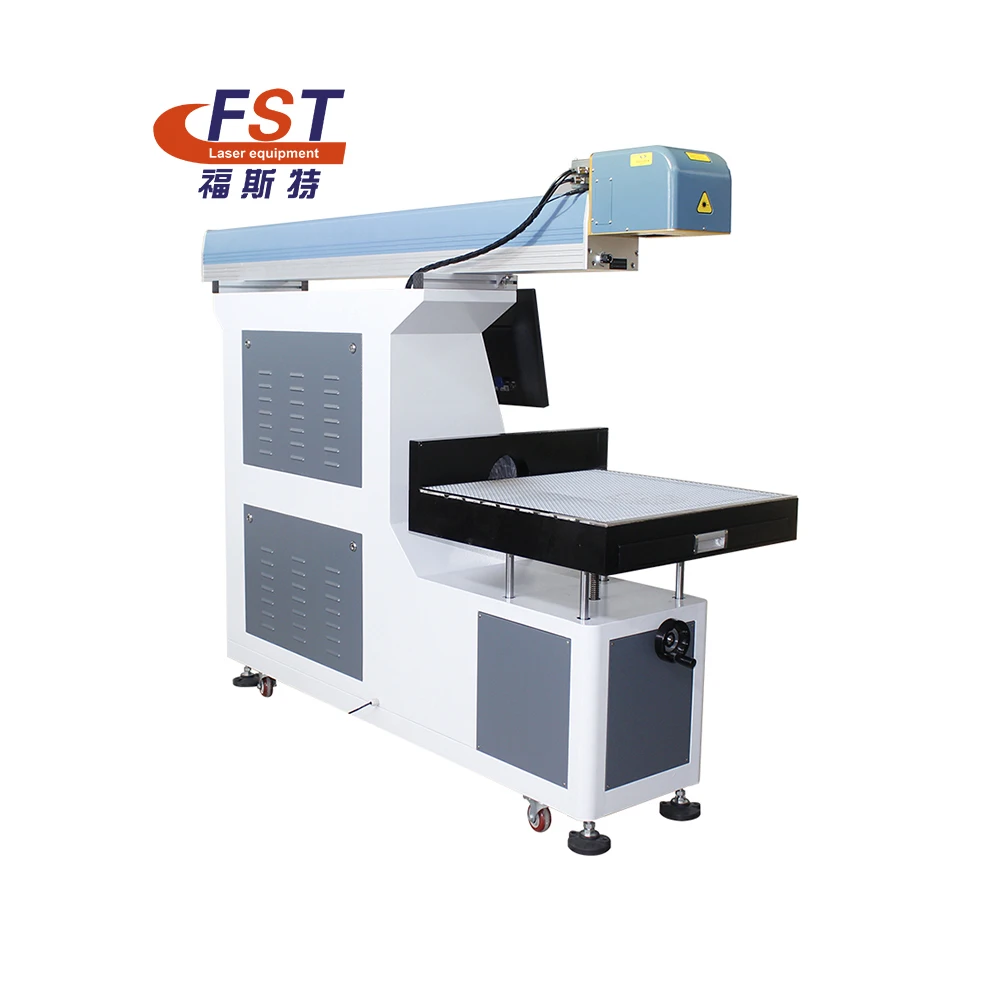 Foster 100W Large format dynamic focusing CK galvo co2 laser marking machine fiber laser marking machine for non-metal