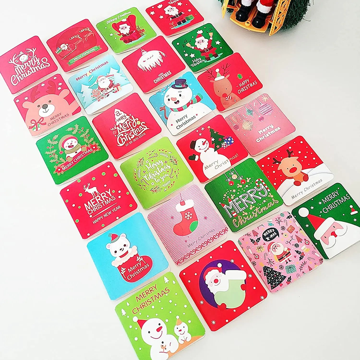 30 Pack Mini Christmas Greeting Cards Christmas Present Charity Cards