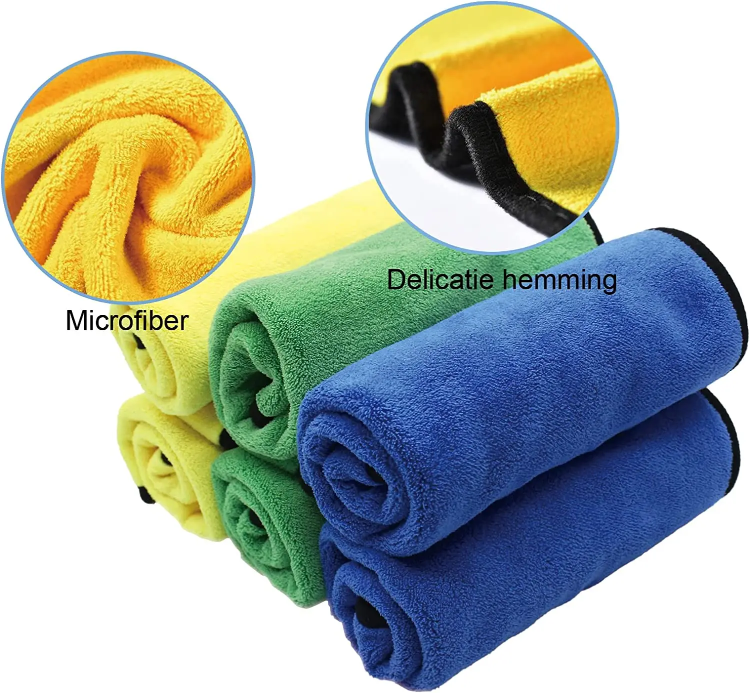 Wholesale auto care 800gsm plush car drying towel double sided synthetic towels for cars