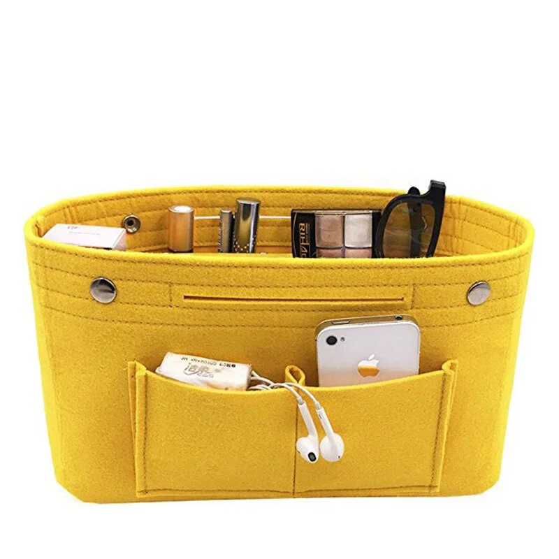 Felt Travel Bag Insert Liner Makeup Organiser Women Ace Organizers Handbag Pouch