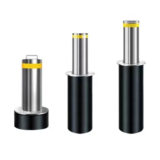Automatic Retractable Hydraulic Bollards Security Car Parking Electric Bollard  Drain-free Telescopic Bollard