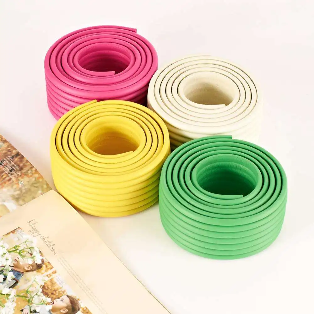 High-quality Multi-color Optional Soft Desk Furniture Hard Corner Bumper Strip Protect Children Edge Table Protector
