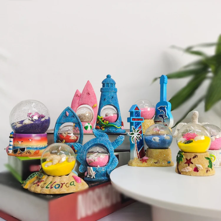 45# Resin Snow Globe Custom Glass Water Ball Tourism Gifts