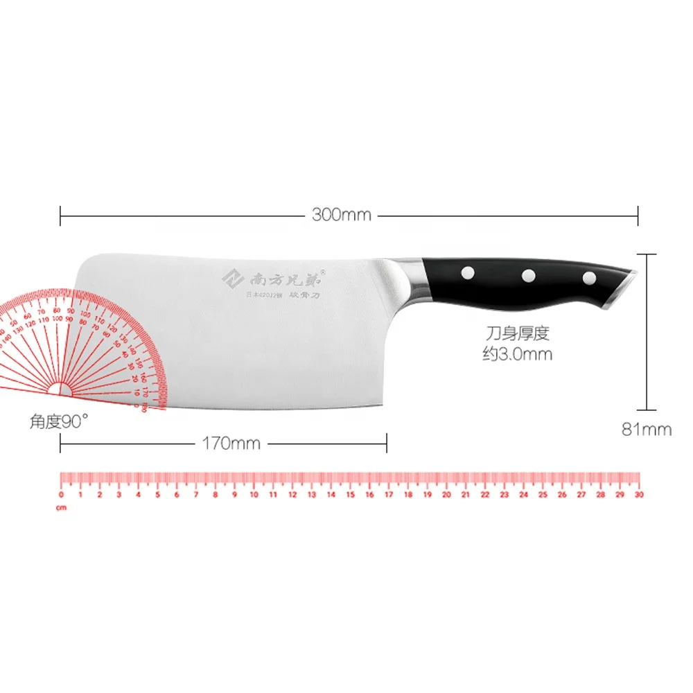 Bone Chopper Knife High Quality Stainless Steel Chinese Chef Butcher Knife Cutting Meat Chopping Knife