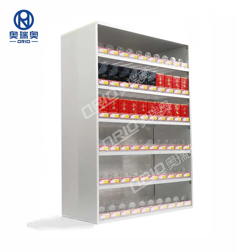 Full Aluminium Material tobacco shelf cigarette dispenser cabinet display racks auto feed