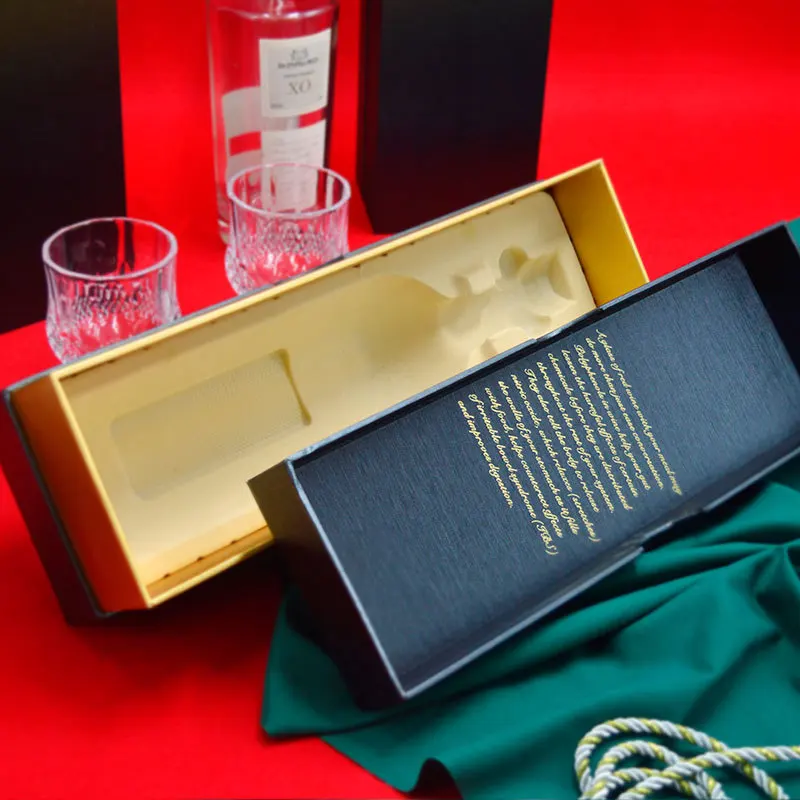 Luxury Custom Logo Printed Wood Box Wine Cooler Box Cardboard Wine Box