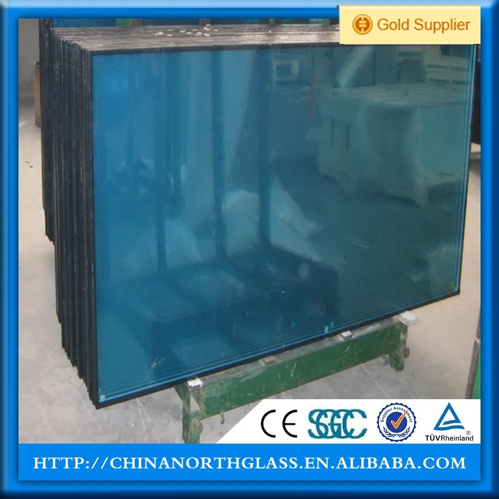 Sky Blue Lake Blue Dark Blue Royal Blue Low-e Tempered Reflective Glass for Building