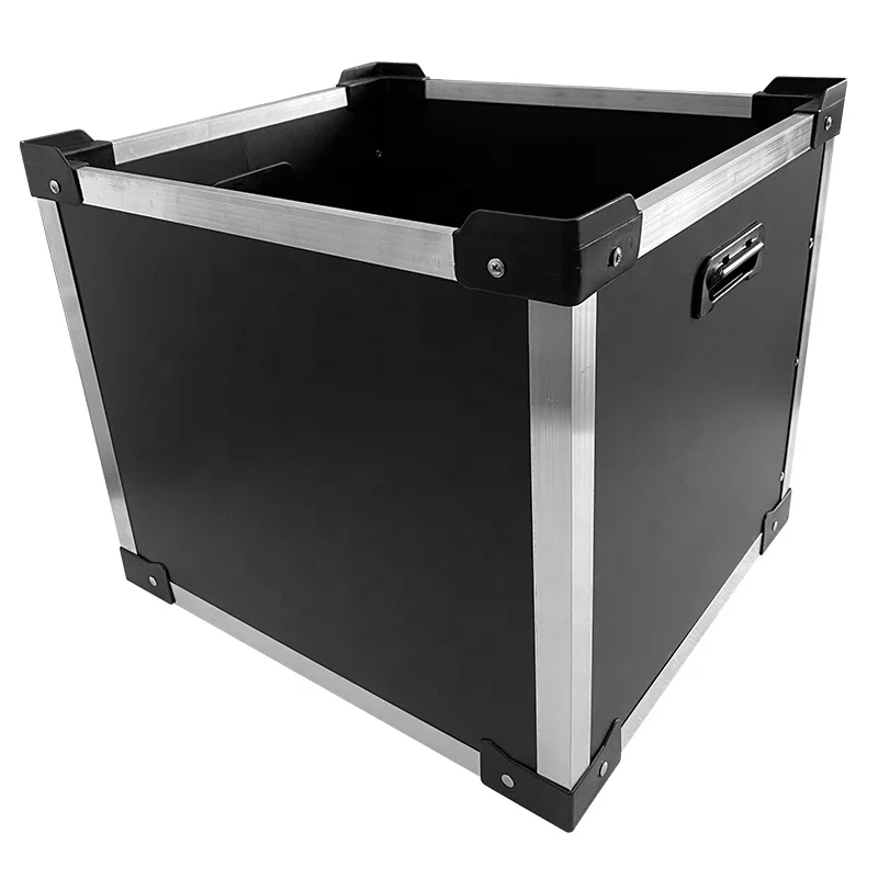 Leenol PP Corrugated Box ESD Plastic Bins Antistatic Turnover