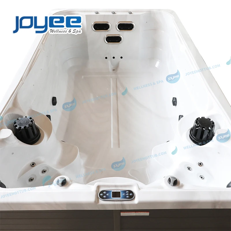 JOYEE 3 seats spa swim pool luxury control system high quality garden water massage balboa power pump outdoor hottub