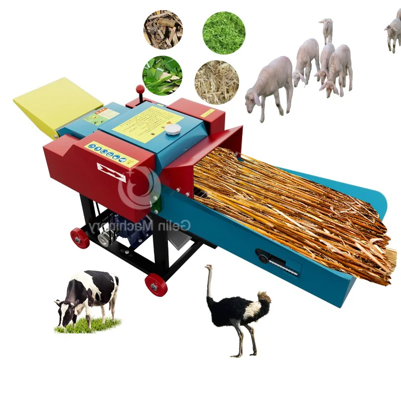 Hot feed machine grass and crusher fresh forage chopper machine chaff cutter homeuse