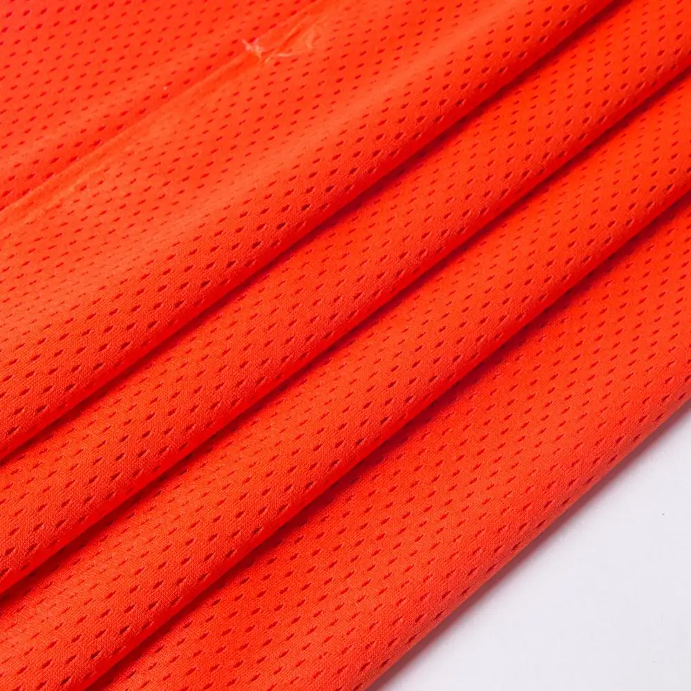 Bag Lining Eco Elastane Textile 4 Ways Stretch Breathable Bird Eye Mesh Fabric For Anorak