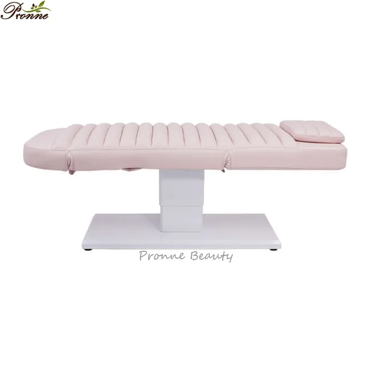 luxury curved pink memory foam extension lash recliner chair 3 motors thai spa electric massage bed table
