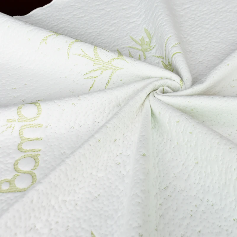 High quality  China  Comfortable & Antimicrobial Bamboo Fiber Jacquard Knitted Mattress Fabric