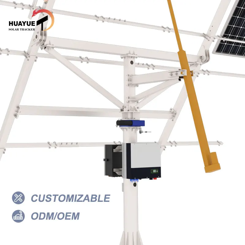 Комплект HYS-10PV-78-LSD солнечной энергии huayue, 5 кВт, двухосный Солнечный трекер