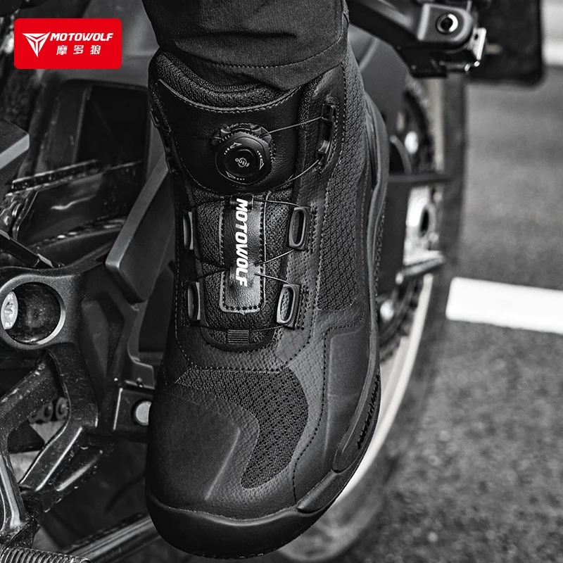 MOTOWOLF motorcycle boots Off-Road racing boots for man motocross adventure boots shoes