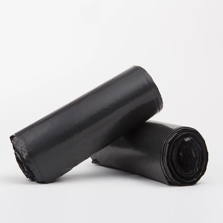 
Wholesale Disposable Black Manufacturing Eco Plastic Garbage Bag Roll Large Capacity Thick Tough Enough Trash Bag 