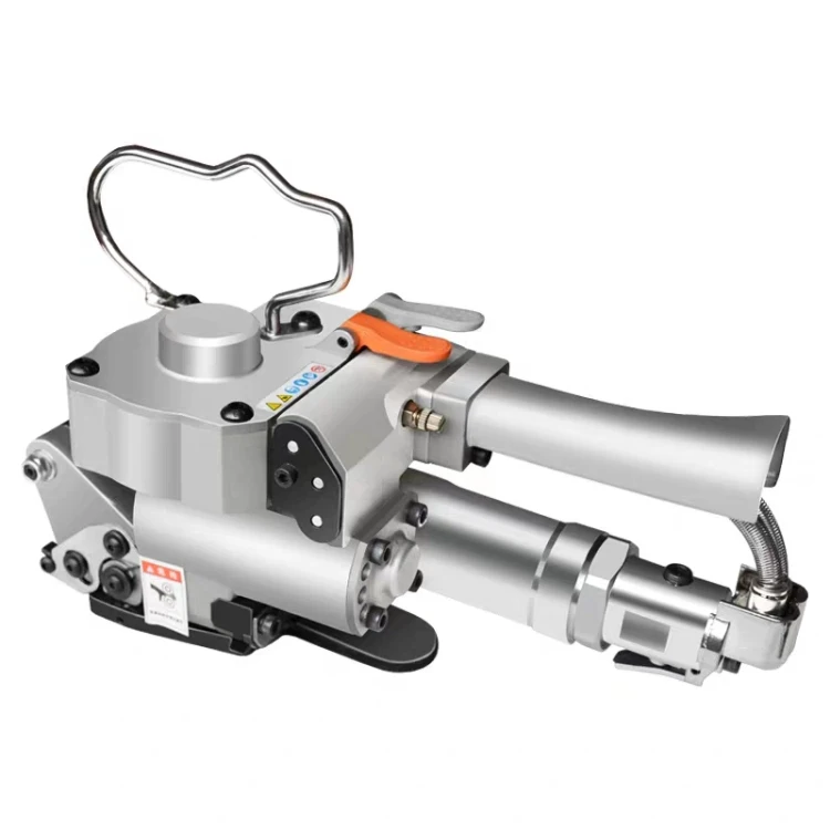 Handheld PP PET belt 13-19 mm pneumatic strapping packing machine buckle free wholesale price