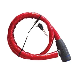 2023 Factory production low price direct sale bicycle key lock Cost-effective stock bicycle steel cable lock stock direct sale