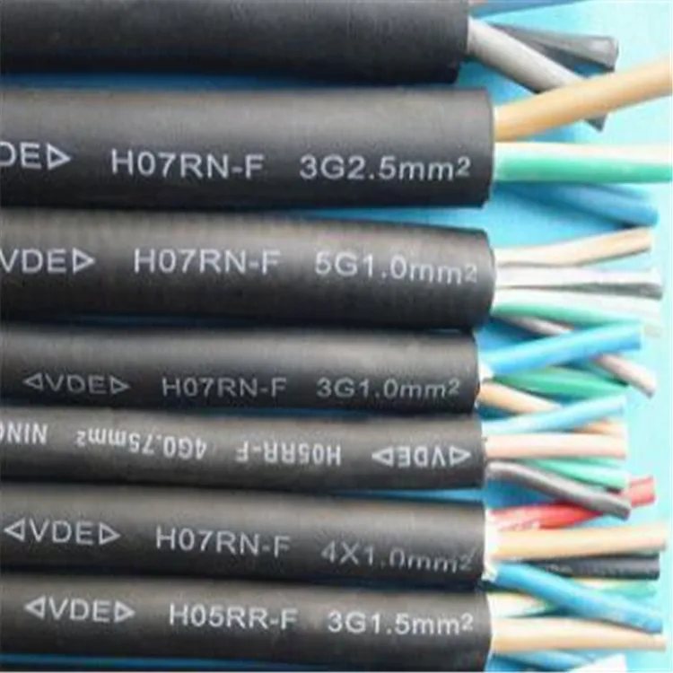 Factory Price H03RN-F H05RN-F H07RN-f VDE Power 3X1.5 3X2.5 3X3.5 mm2 Flexible Flat Rubber Electrical Cable